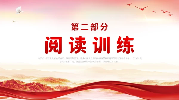 红色党建山河绸缎学校教师教学中考名著红岩复习课件中考语文复习课件