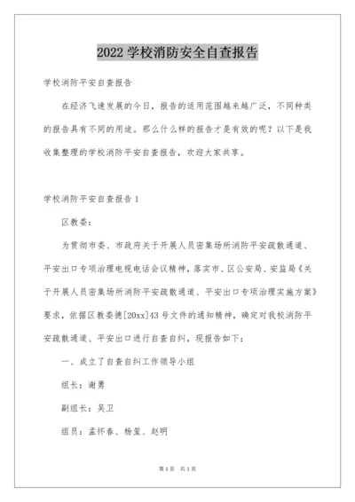 2022学校消防安全自查报告_9.docx