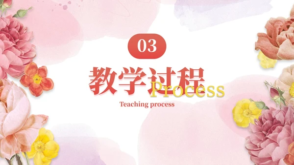 小清新花卉教学教育PPT模板