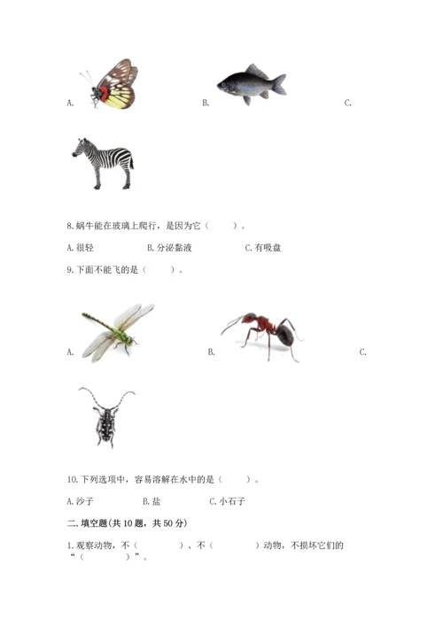 教科版一年级下册科学期末测试卷精品（综合题）.docx