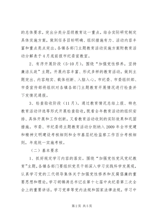 市党员干部廉洁从政教育活动的意见.docx