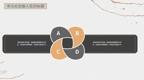 白色鎏金企业年终汇报PPT模板