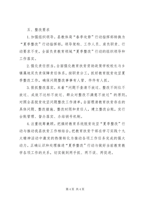 脱贫攻坚“夏季整改”行动方案.docx