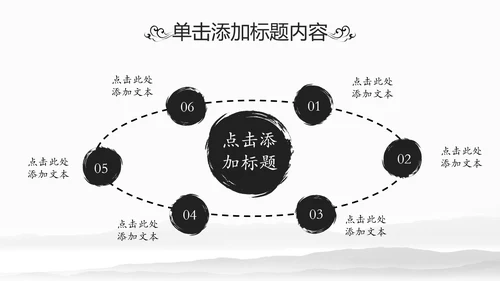 中华武术中国功夫水墨动态PPT模板