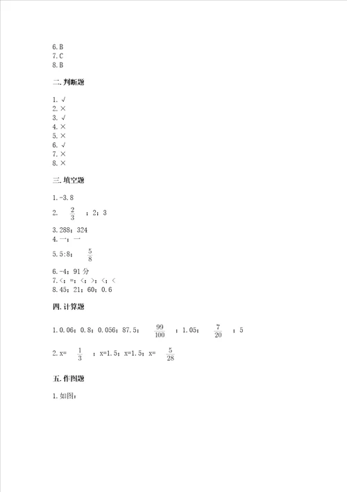 小学数学毕业测试卷含答案实用