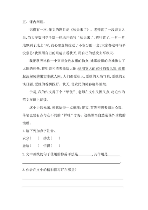 27我的“长生果” 课课练