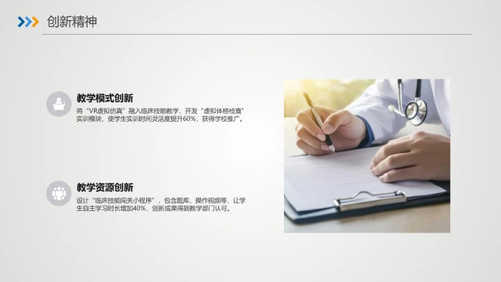 蓝色商务临床医学专业大学生求职个人能力综合展示职业生涯规划PPT模版