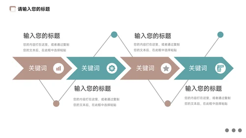 黄色复古图文季度工作计划PPT模板