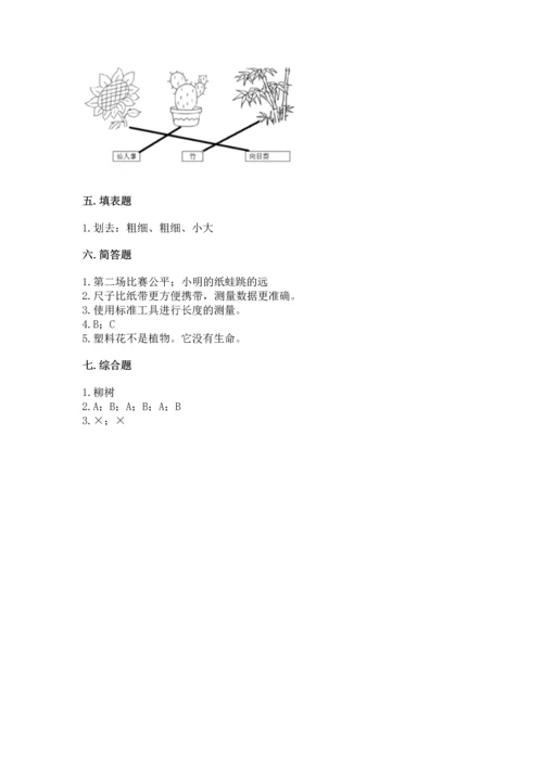 教科版一年级上册科学期末测试卷精品（考点梳理）.docx