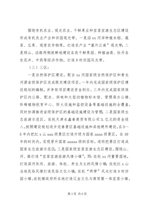 关于学习特色小镇考察经验，推进宜居宜游生态小城镇建设的设想.docx