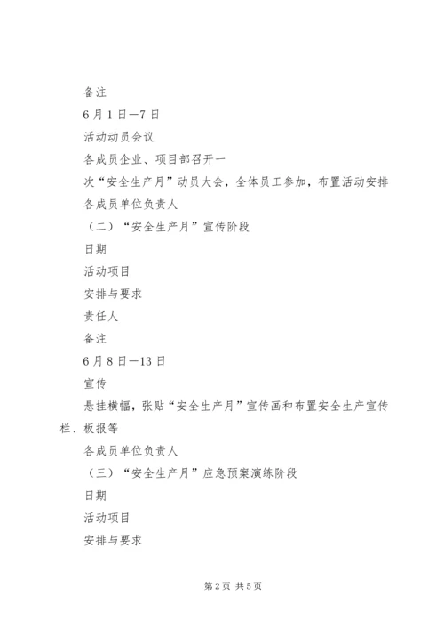 集团安全生产月活动方案 (2).docx