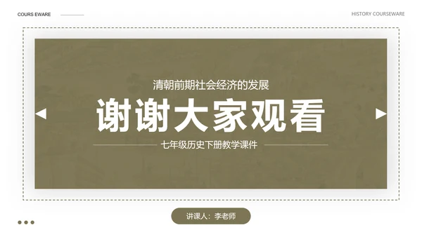 清朝前期社会经济的发展-历史课ppt课件