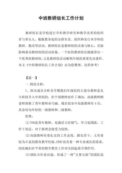 中班教研组长工作计划.docx