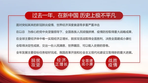 聚焦全国两会政府工作报告动态PPT