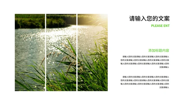绿色插画风防溺水教育PPT模板
