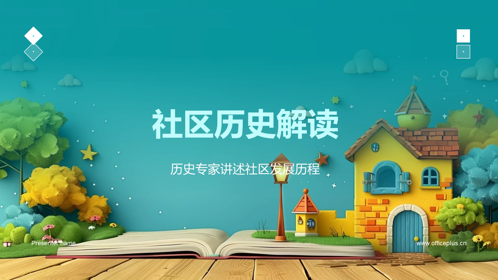社区历史解读PPT模板