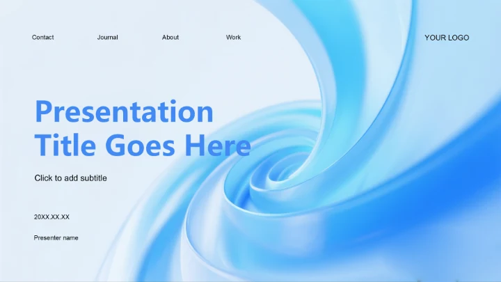 蓝色科技风企业新服务上线发布汇报PPT主题