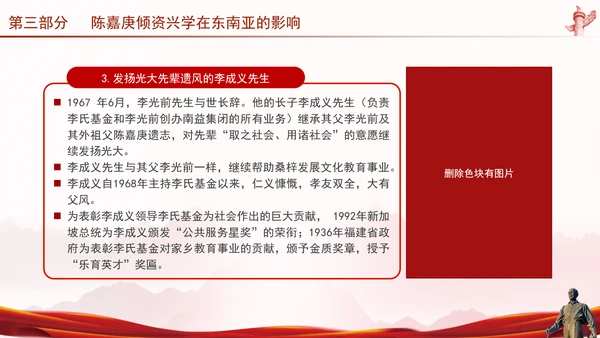 纪念爱国华侨陈嘉庚的光辉业绩和国际影响主题团课ppt