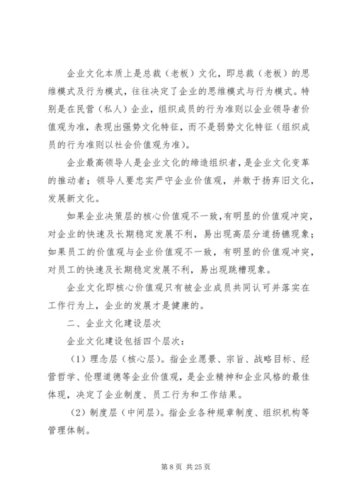 企业文化建设研究提纲.docx