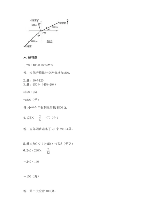 小学数学六年级上册期末卷精品【夺分金卷】.docx