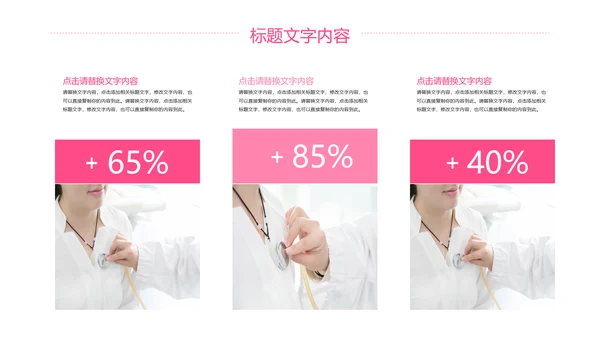 唯美粉红医疗护士工作汇报PPT模板