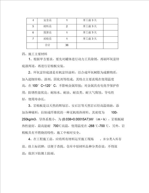 油罐岩棉保温施工方案