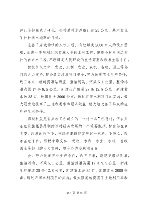 先进村支部先进事迹材料.docx