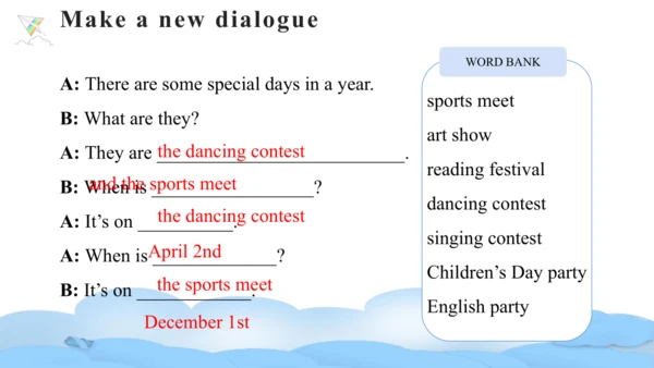 Unit 4 When is the art show Part A Let's talk课件（46