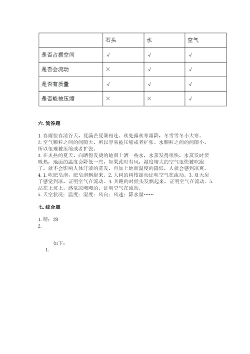 教科版三年级上册科学期末测试卷完美版.docx