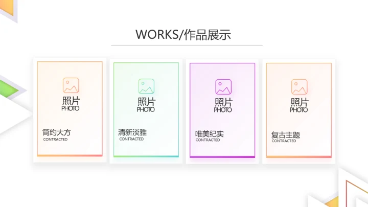 创意简约图片展示公司产品介绍PPT动态模板