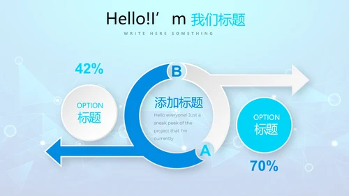 蓝色互联网项目商业计划书商务风通用PPT动态模板