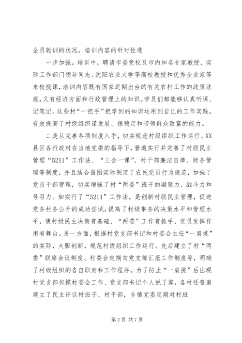昌图=调研报告加强村级党组织建设的实践与思考5篇.docx