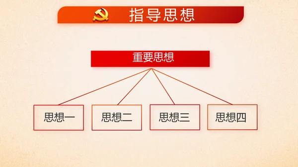 红色党支部党员大会工作总结汇报PPT