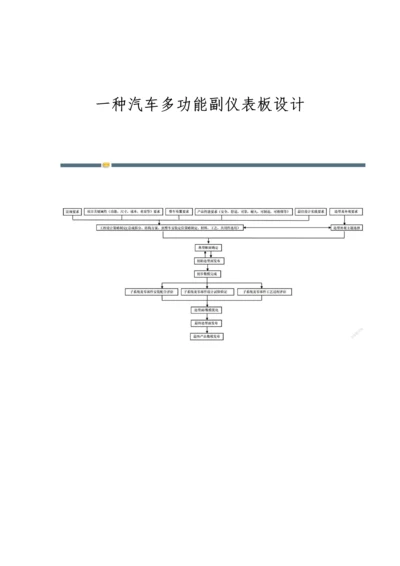 一种汽车多功能副仪表板设计.docx