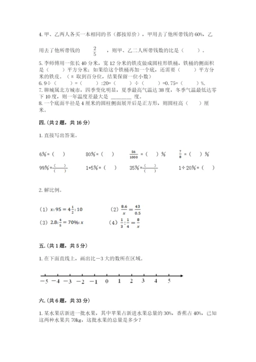 小学六年级数学毕业试题精品【黄金题型】.docx