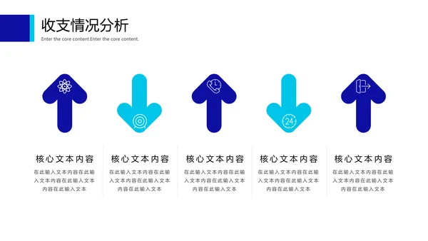 蓝色简约财务数据分析报告通用PPT模板