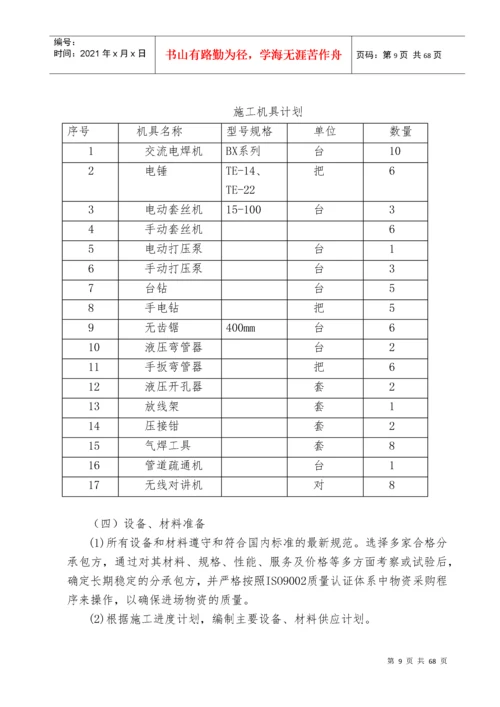 建筑设备安装工程施工方案.docx