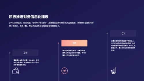 蓝色简约财务部年终工作总结PPT模板