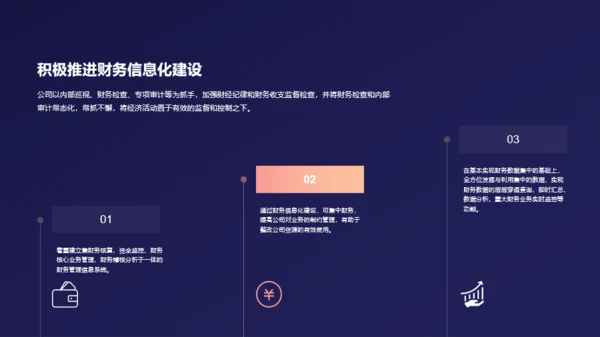 蓝色简约财务部年终工作总结PPT模板