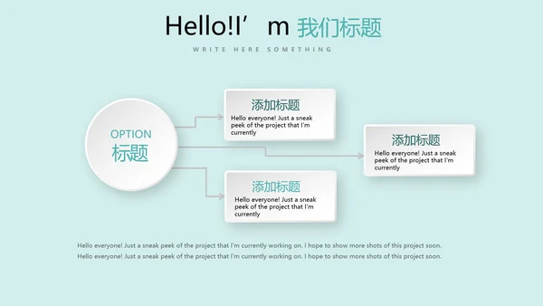小清新医疗医学健康动态PPT