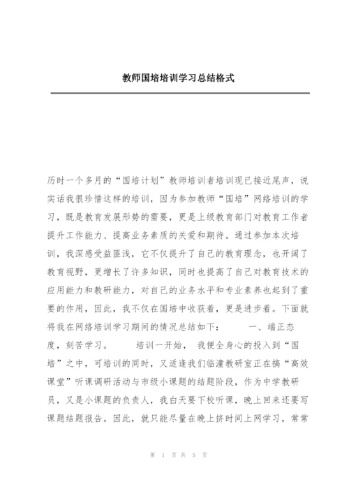 教师国培培训学习总结格式.docx