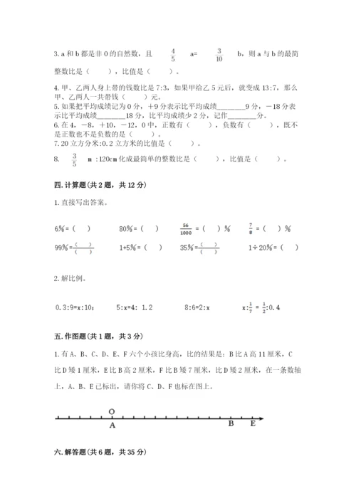 人教版六年级下册数学期末测试卷带答案（黄金题型）.docx