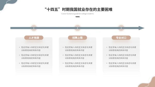 简约莫兰迪风大学生就业指导培训ppt模板
