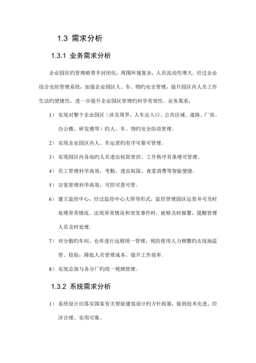 企业仓库综合安防管理系统方案.docx