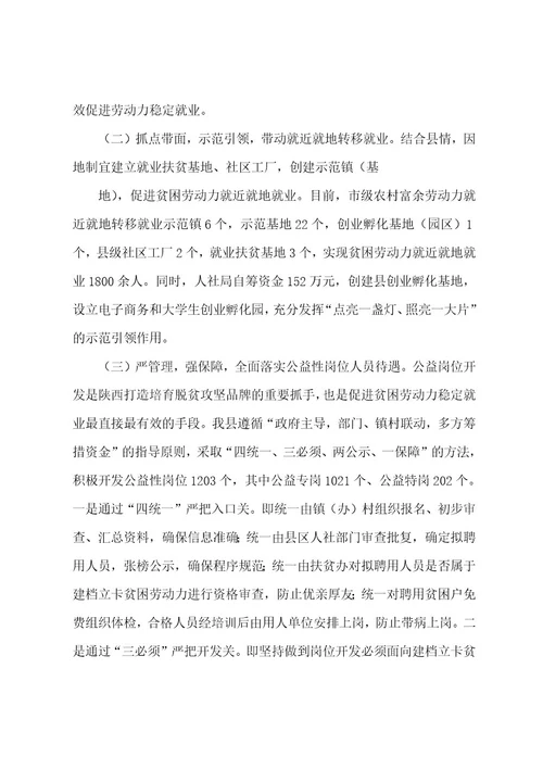 XX县20222023年就业扶贫工作总结