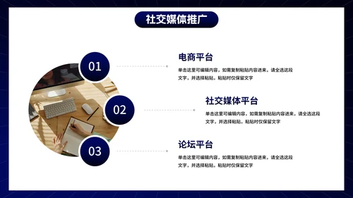 微立体3D元素电商市场营销PPT模板