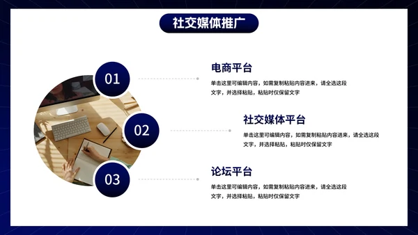微立体3D元素电商市场营销PPT模板