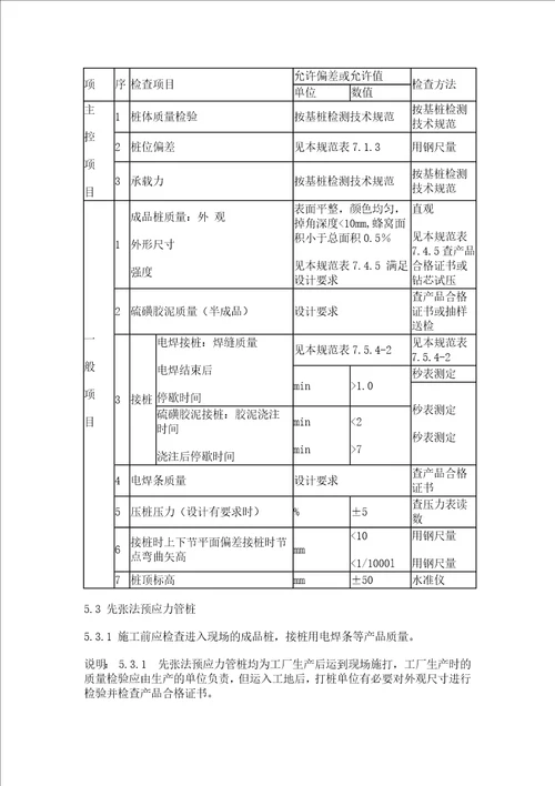 桩基验收标准共11页