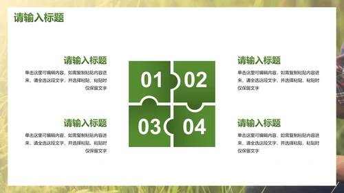 简约实景农民丰收佳节工作汇报PPT模板