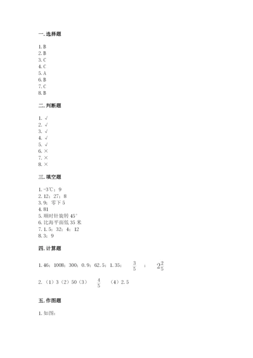 人教版六年级下册数学期末测试卷带答案（a卷）.docx